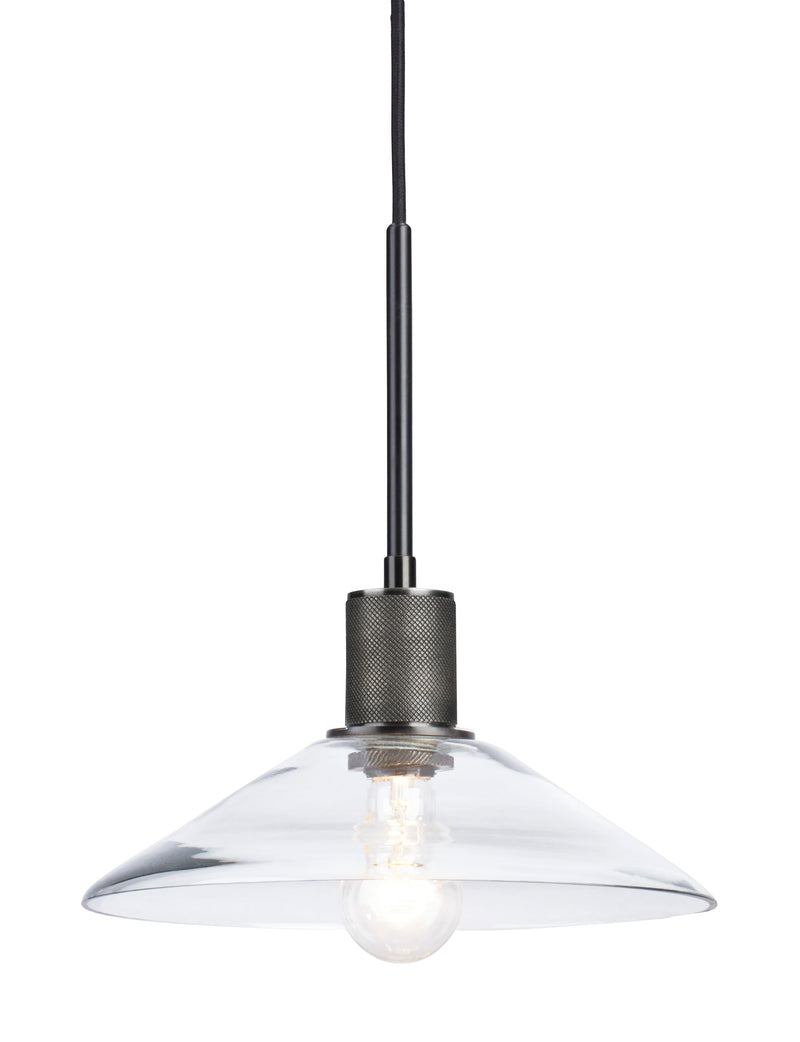 Chaness Clear/Black Finish Pendant Light