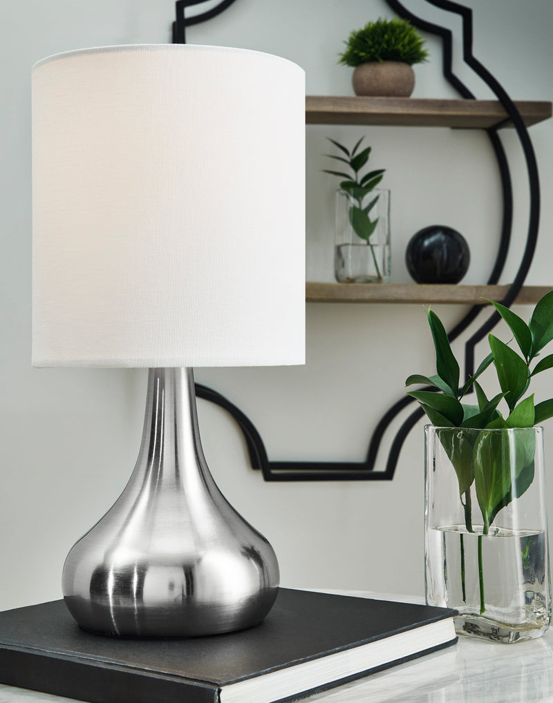 Camdale Silver Finish Table Lamp