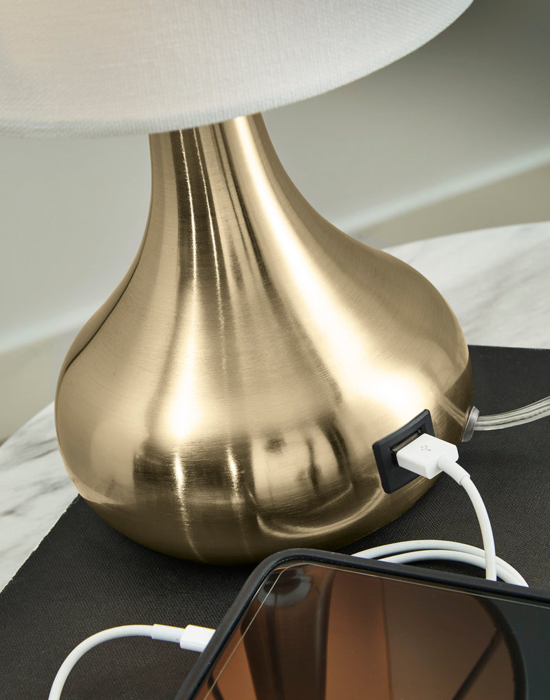 Camdale Brass Finish Table Lamp