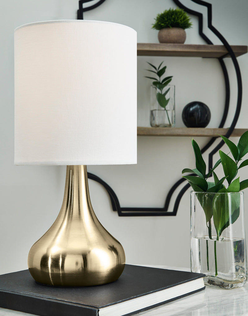 Camdale Brass Finish Table Lamp