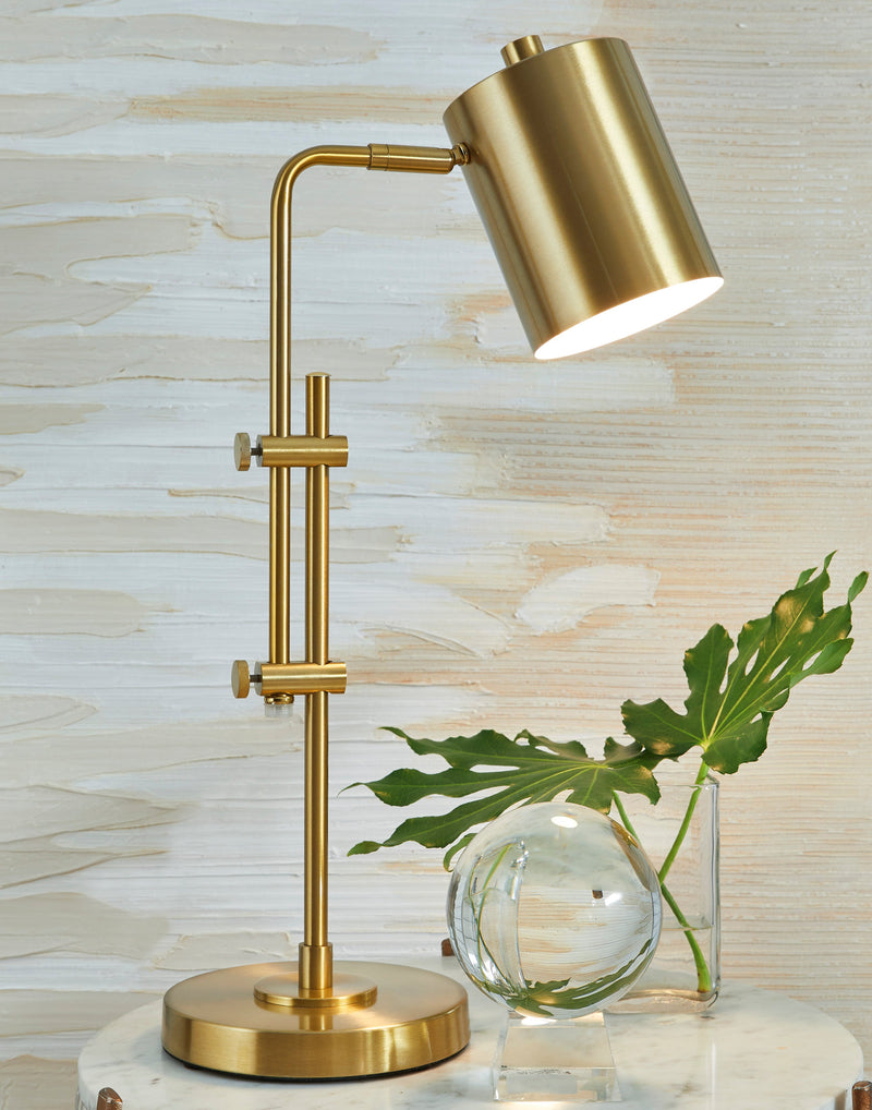 Baronvale Brass Finish Desk Lamp