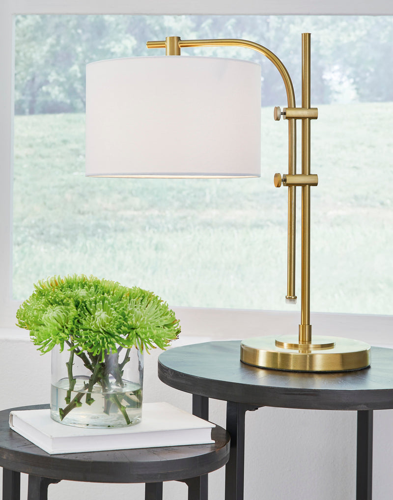 Baronvale Brass Finish Accent Lamp