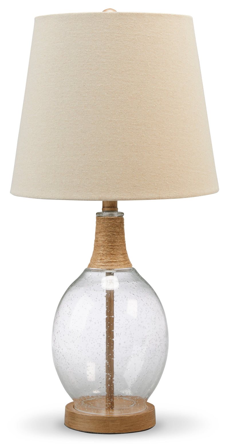 Clayleigh Clear & Brown Table Lamp (Set of 2)