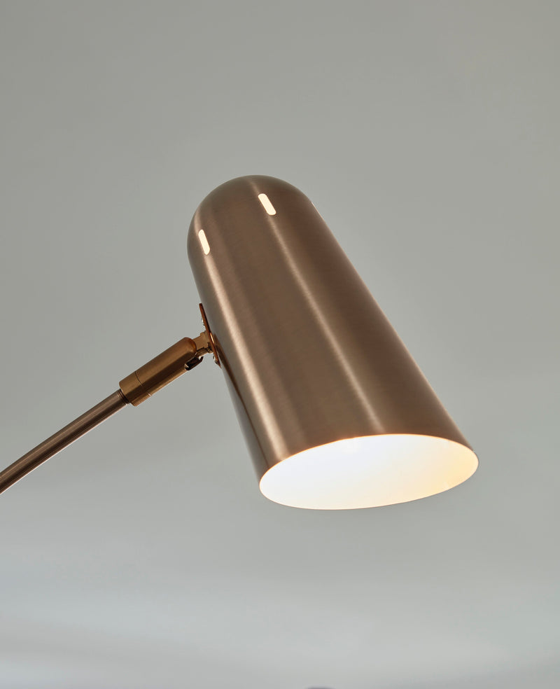 Colldale Gold Finish/Black Arc Lamp