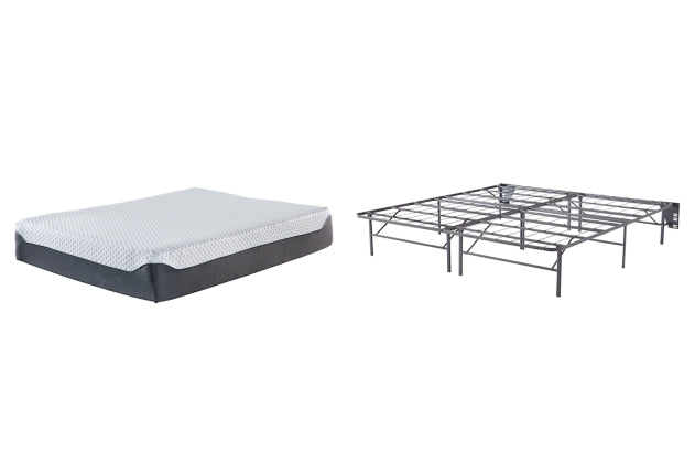 Chime Elite 12 Inch King Mattress & Metal Foundation