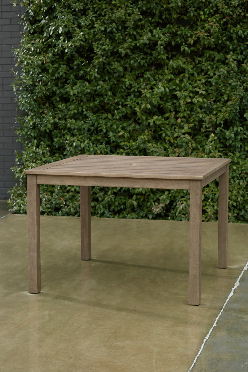 Aria Plains Brown Outdoor Dining Table