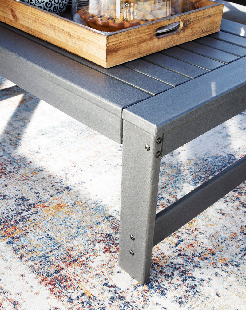 Amora Charcoal Gray Outdoor Coffee Table