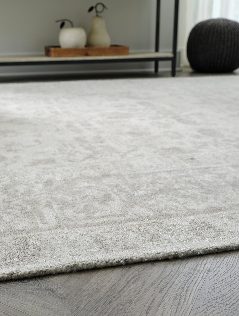 Abanish Gray & Cream Medium Rug