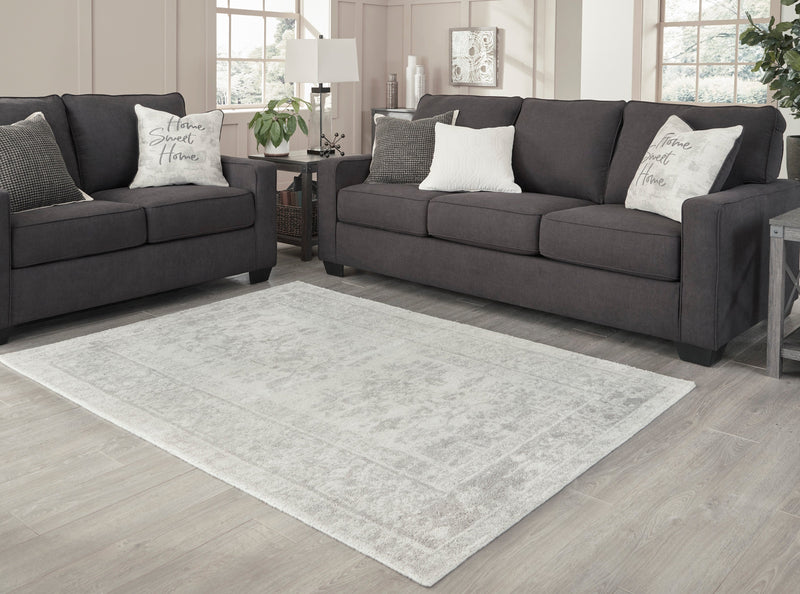 Abanish Gray & Cream Medium Rug