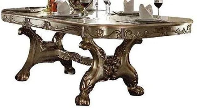 Dresden - Gold Patina & Bone - Dining Table w/ Extensions - Ornate Home