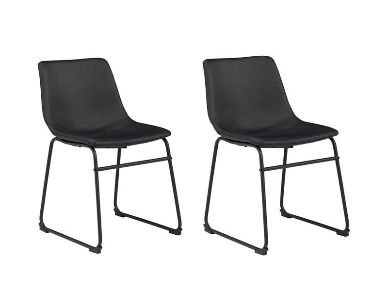 Centiar Black Side Chair (Set of 2)