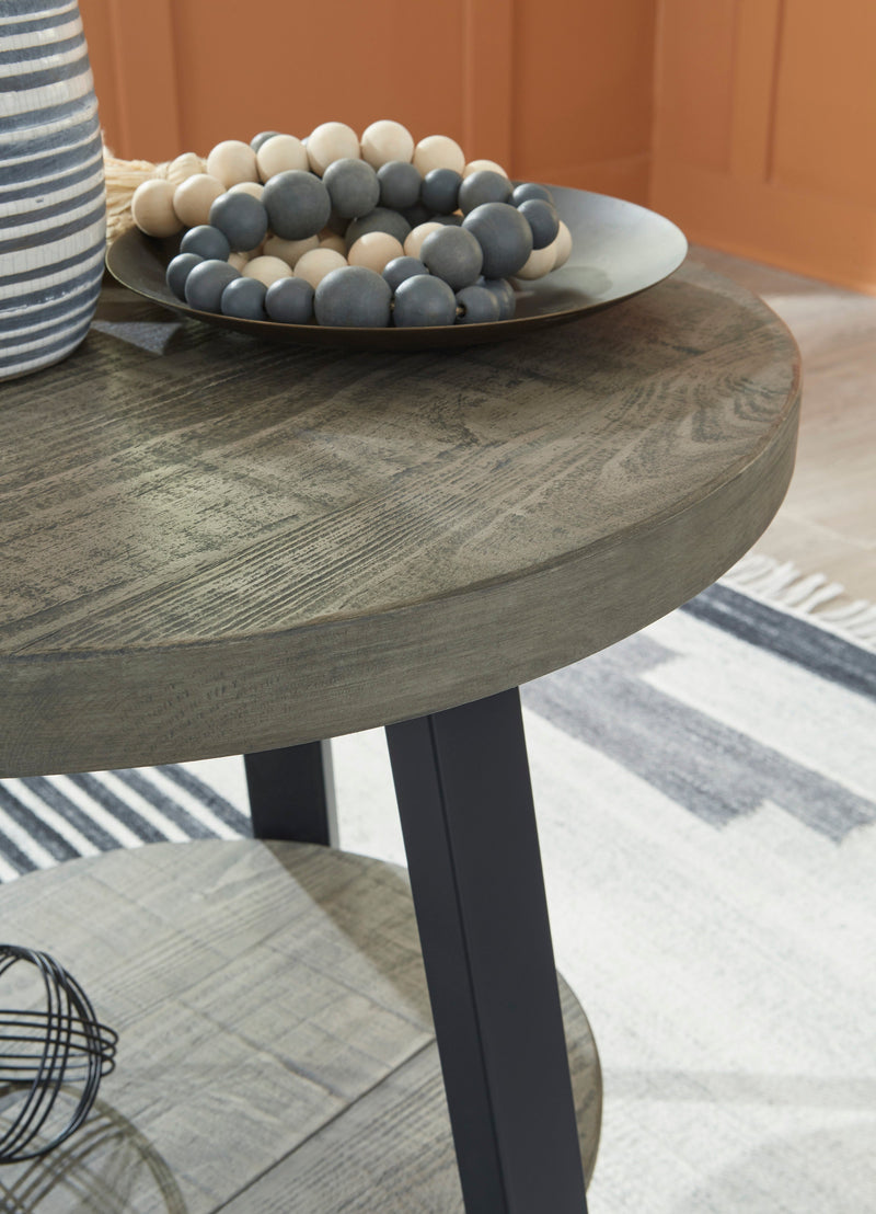 Brennegan Gray & Black End Table