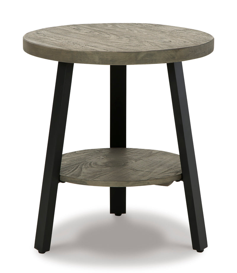 Brennegan Gray & Black End Table