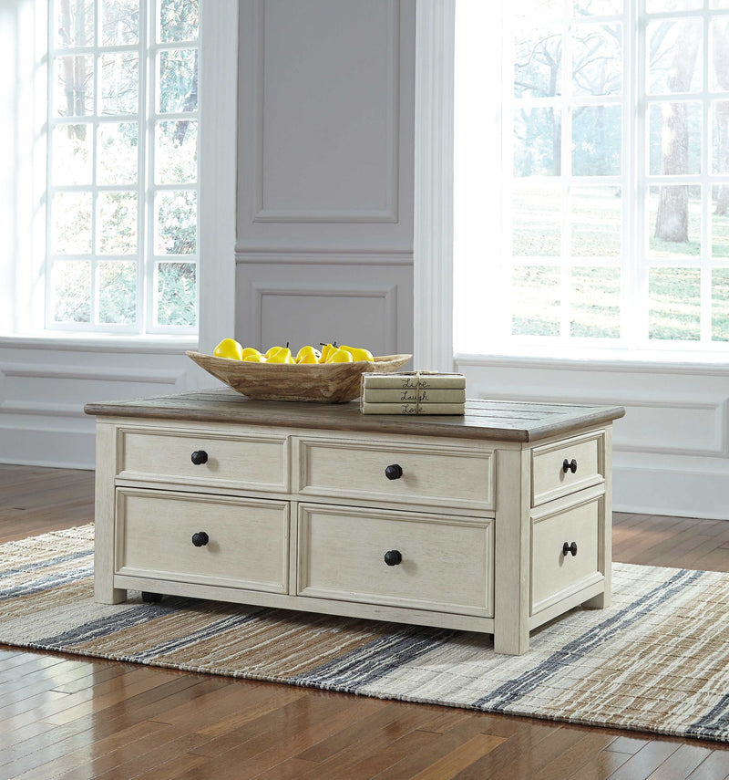 Bolanburg - White & Oak - Lift Top Coffee Table - Ornate Home