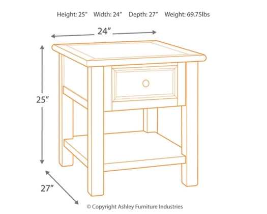 Bolanburg - Oak & White - End Table - Ornate Home