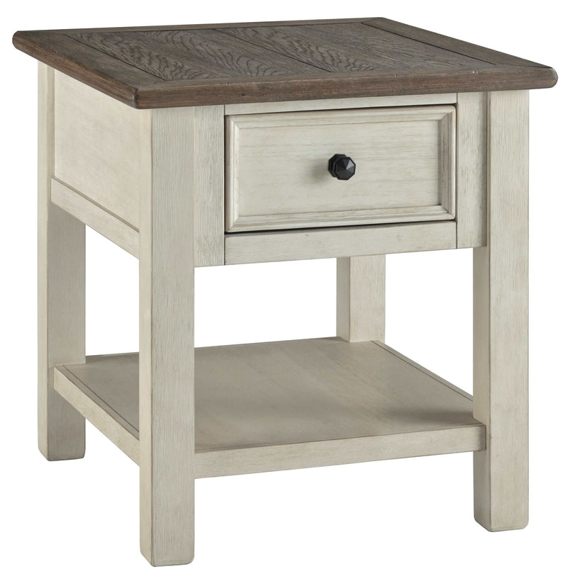 Bolanburg - Oak & White - End Table - Ornate Home