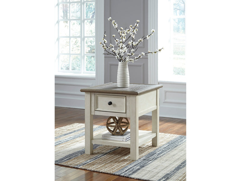 Bolanburg - Oak & White - End Table - Ornate Home