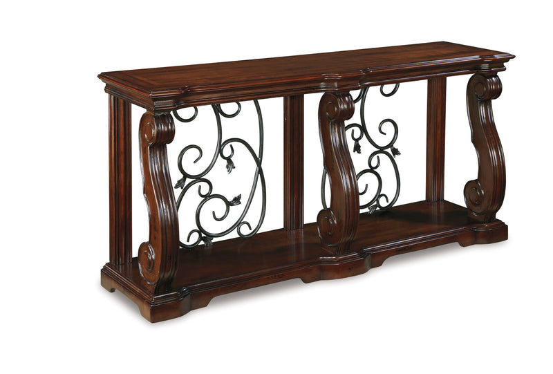 Alymere Rustic Brown Sofa Table