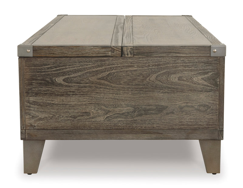 Chazney Rustic Brown Lift Top Coffee Table