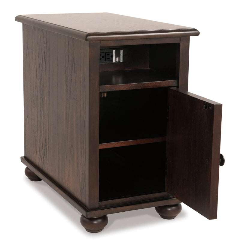 Barilanni Chairside End Table w/ USB Ports & Outlets