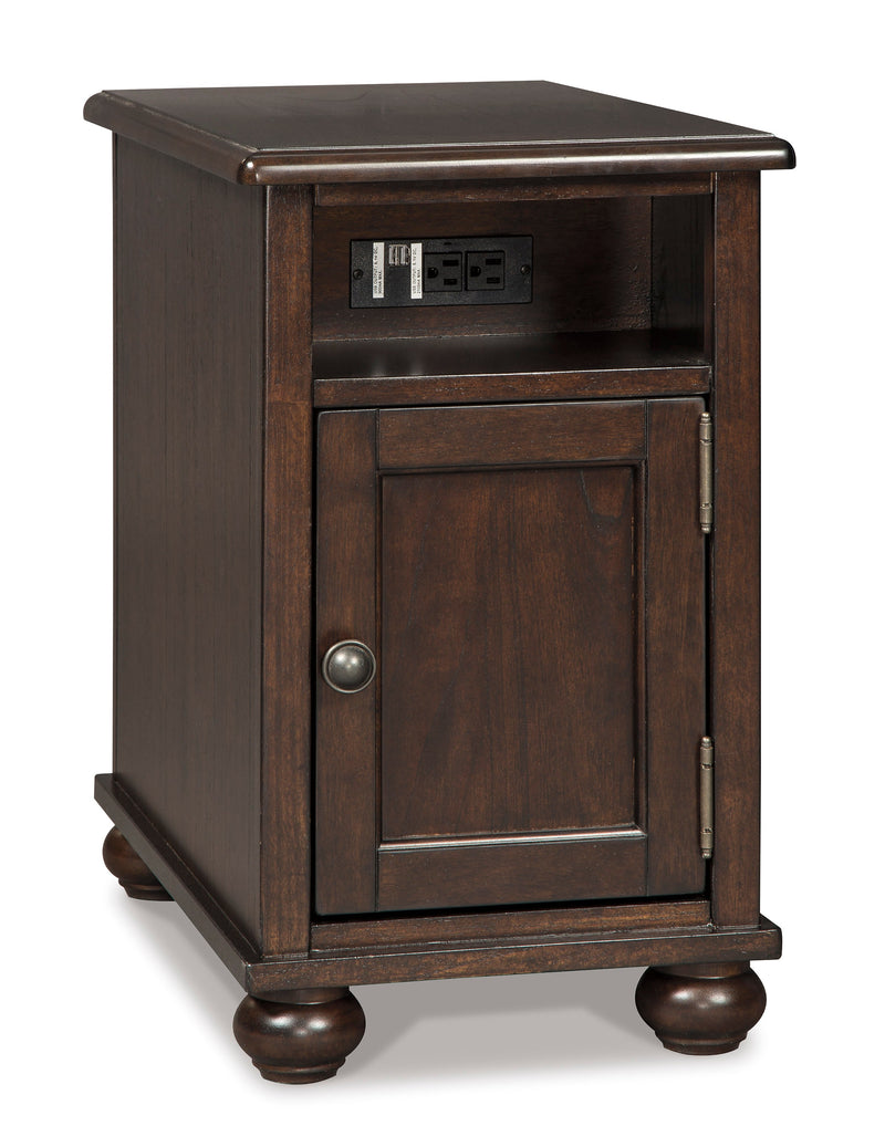 Barilanni Chairside End Table w/ USB Ports & Outlets