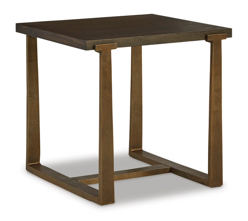 Balintmore Brown & Gold Finish End Table