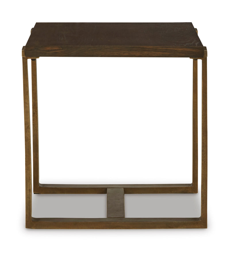 Balintmore Brown & Gold Finish End Table