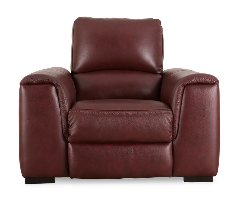 Alessandro Garnet Leather-match Power Recliner