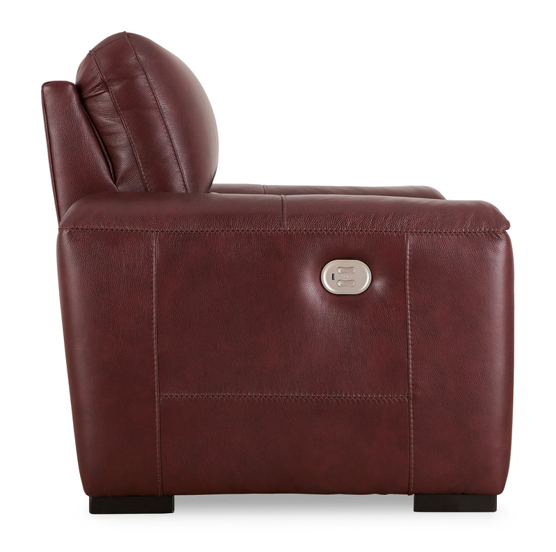 Alessandro Garnet Leather-match Power Recliner