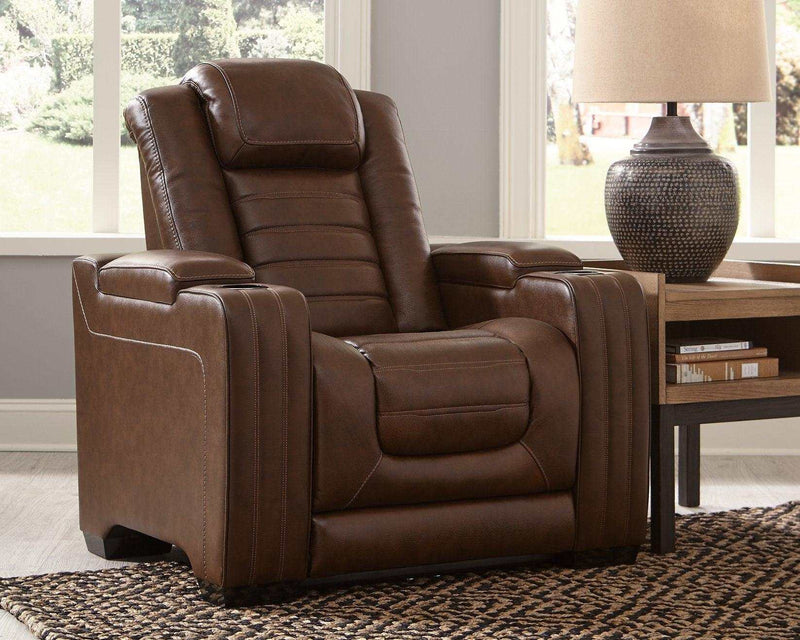 [CYBER WEEK] Backtrack - Chocolate - Power Reclining Sofa, Loveseat & Chair / 3pc Set - Ornate Home