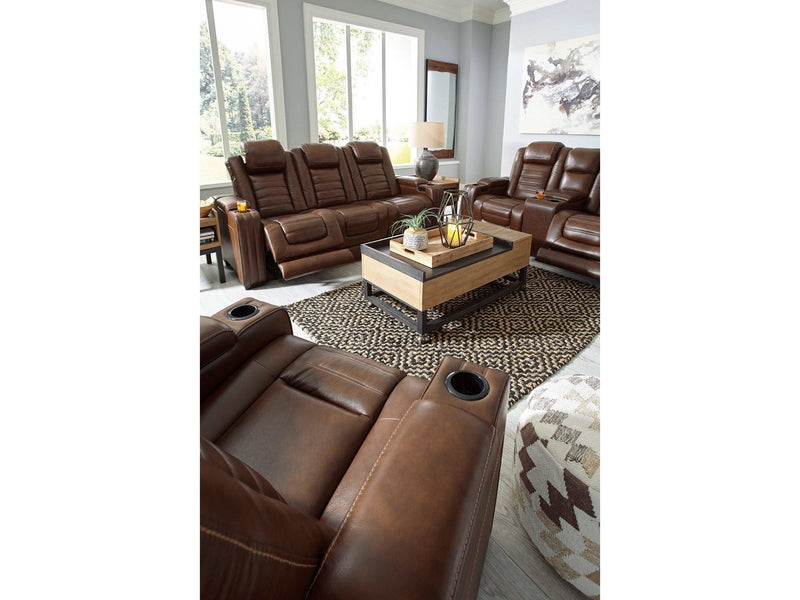 [CYBER WEEK] Backtrack - Chocolate - Power Reclining Sofa, Loveseat & Chair / 3pc Set - Ornate Home