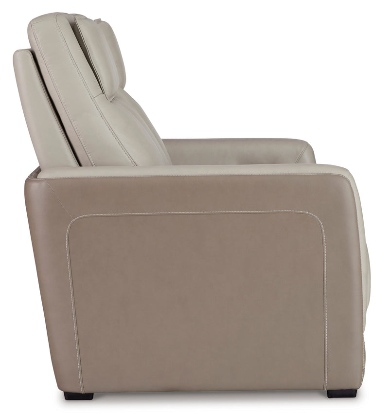 Battleville Almond Power Reclining Loveseat