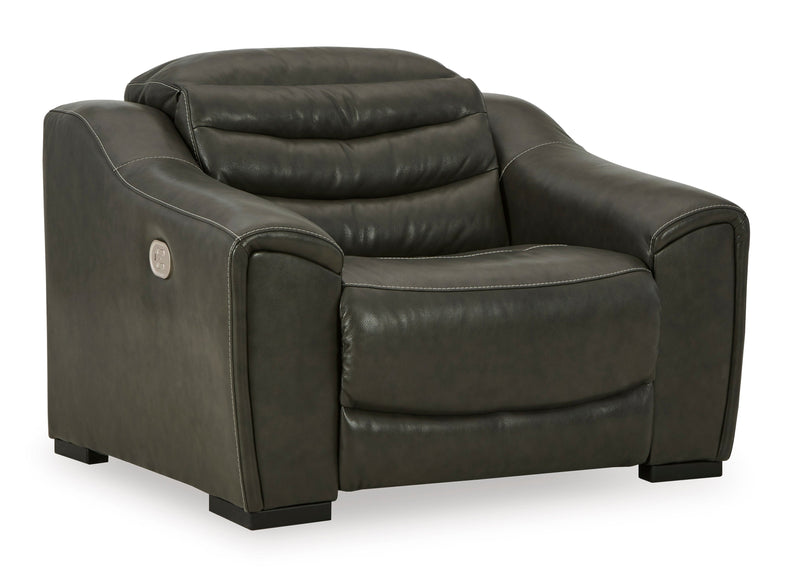 Center Line Dark Gray Power Recliner