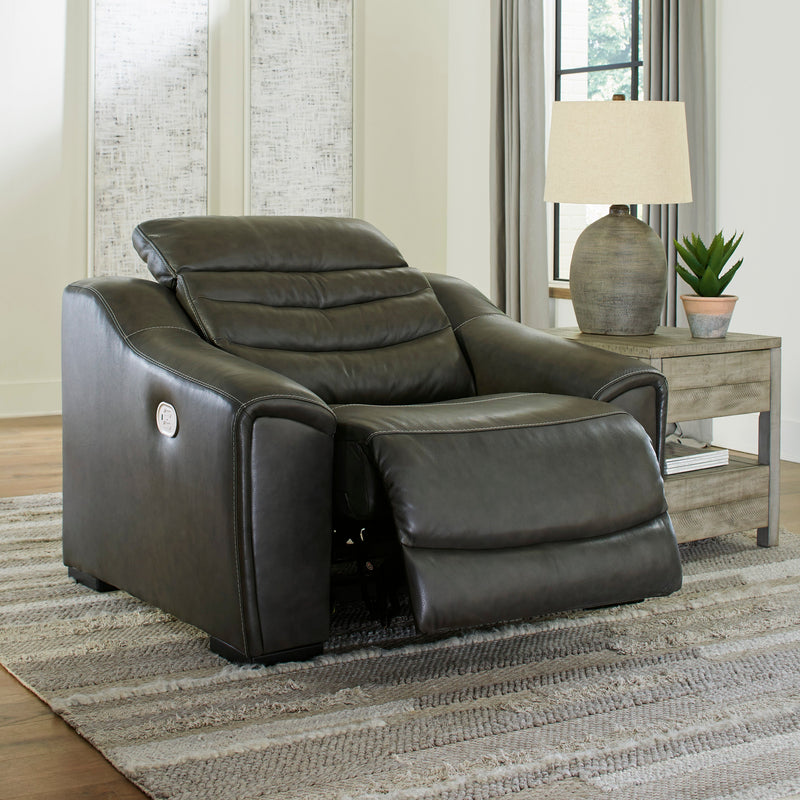 Center Line Dark Gray Power Recliner