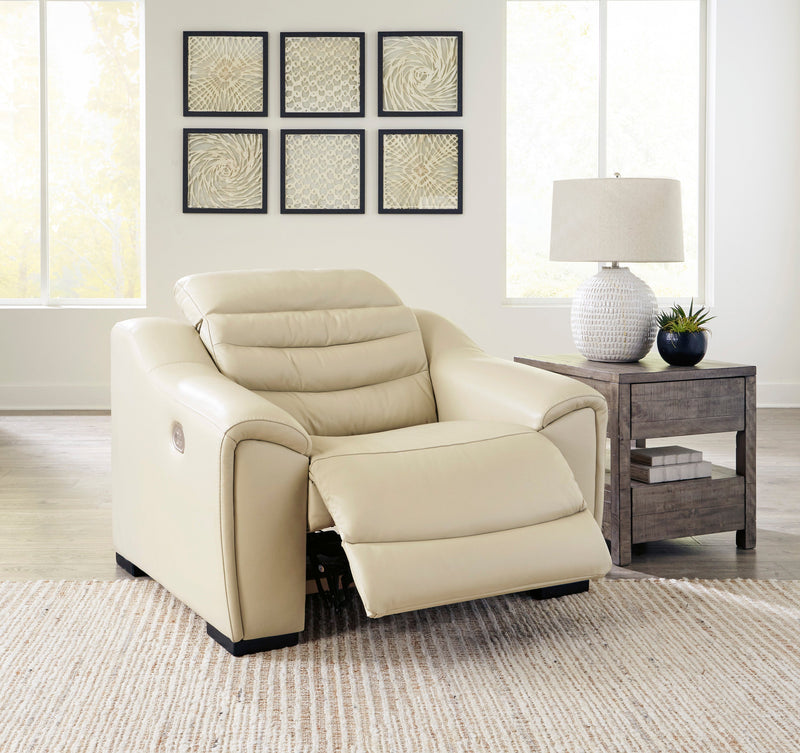 Center Line Cream Power Recliner