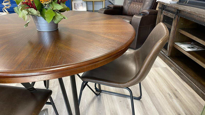 Centiar - Two-tone Brown - Round Dining Table - Ornate Home