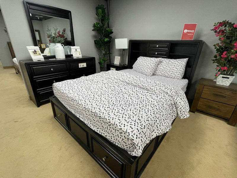 Yorkville - Espresso - Queen Platform Bed w/ Storage - Ornate Home