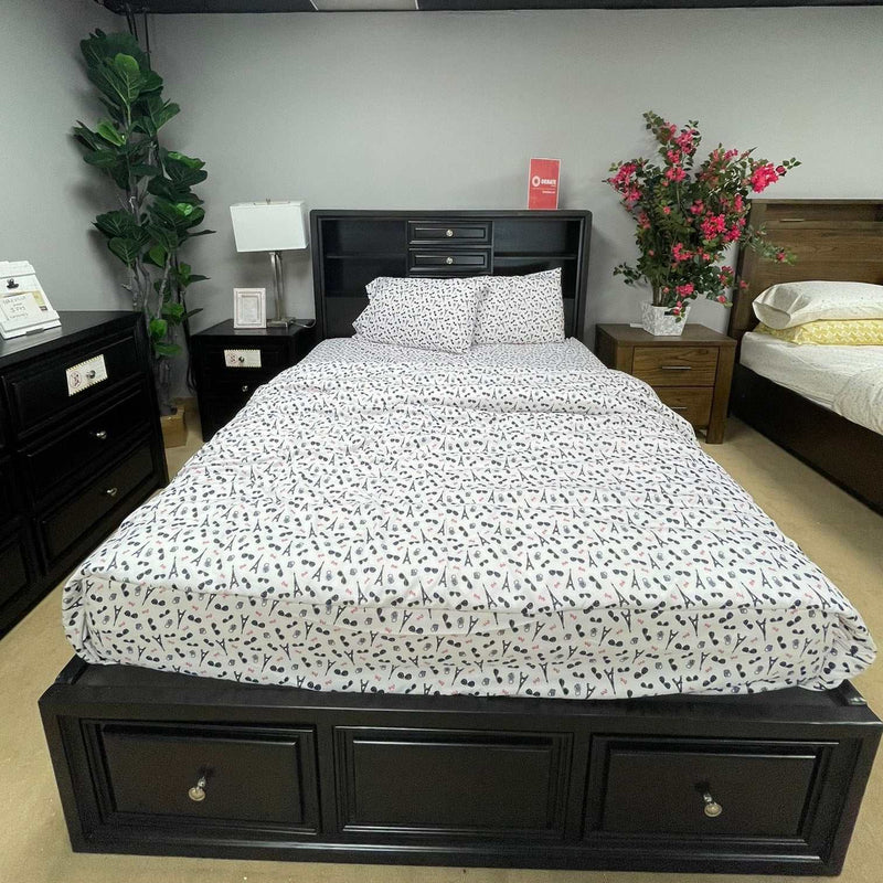 Yorkville - Espresso - Queen Platform Bed w/ Storage - Ornate Home