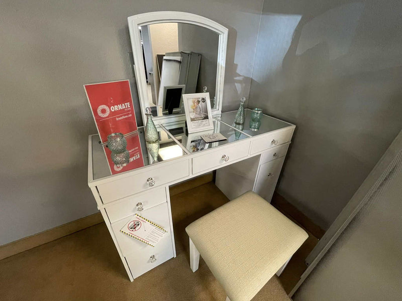 Louise - White -  Vanity Set - Ornate Home