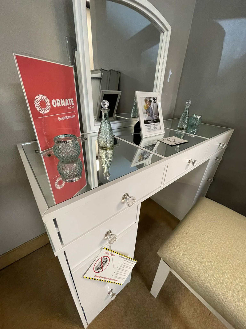 Louise - White -  Vanity Set - Ornate Home