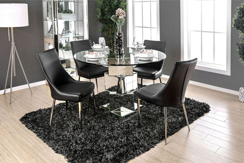 Izzy Silver Round Dining Table