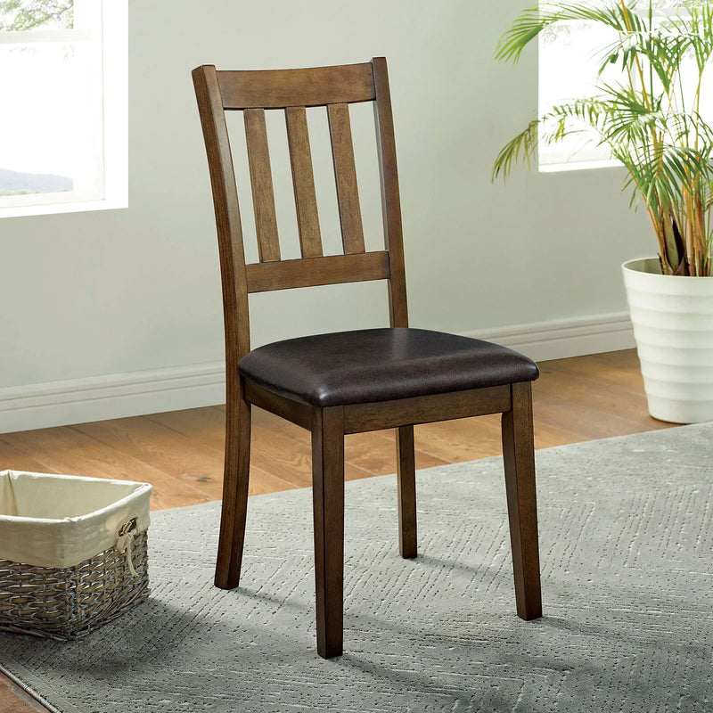 Blackwood - Walnut & Dark Brown - 3pc Dining Set - Ornate Home