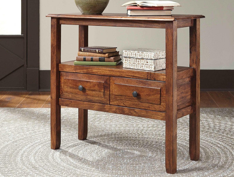 Abbonto - Warm Brown - Accent Table - Ornate Home