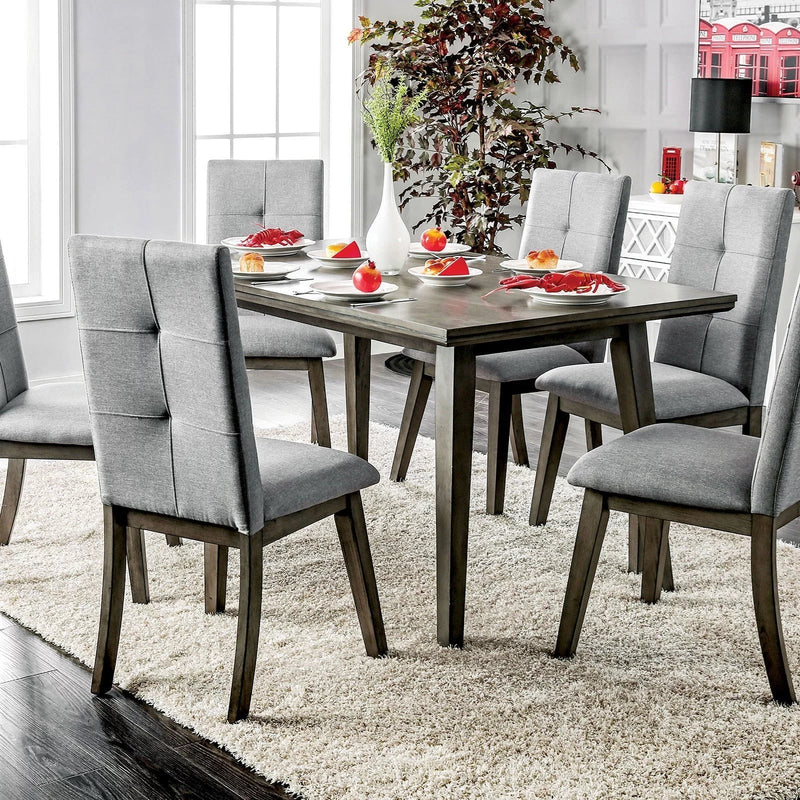 Abelone Gray & Light Gray Dining Chair (Set of 2)