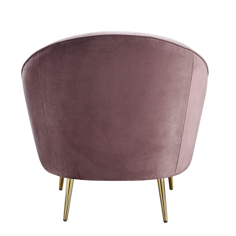 Abey - Pink Velvet - Accent Chair - Ornate Home