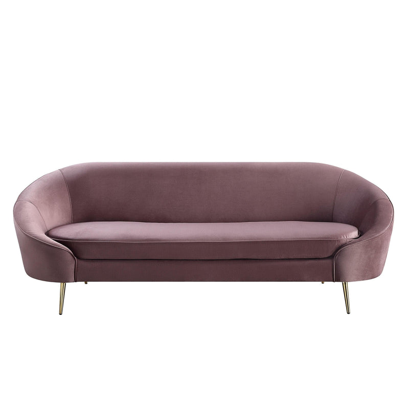 Abey - Pink Velvet - Sofa - Ornate Home