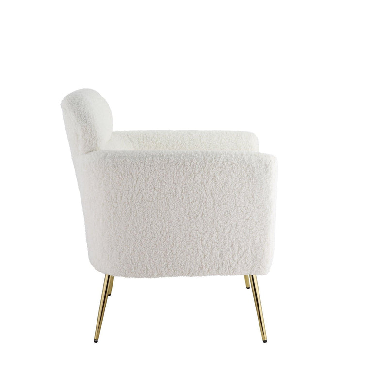 Connock - White Teddy Sherpa - Accent Chair - Ornate Home