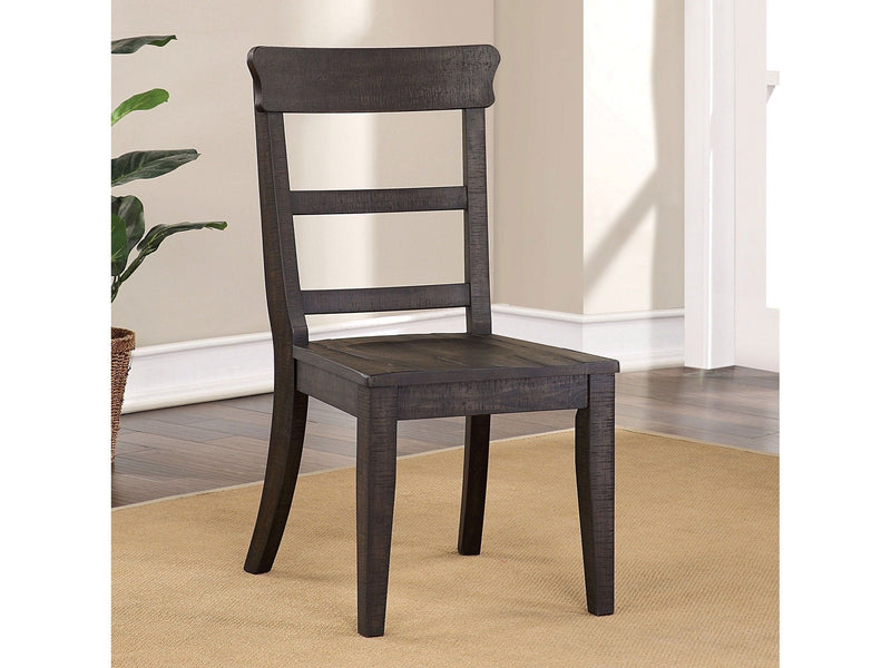 Leonidas Antique Black Dining Chair (Set of 2)