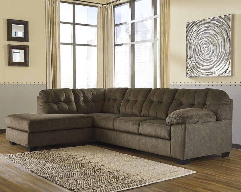 Accrington 2pc L Shape Sectional Sofa w/ Chaise - Ornate Home