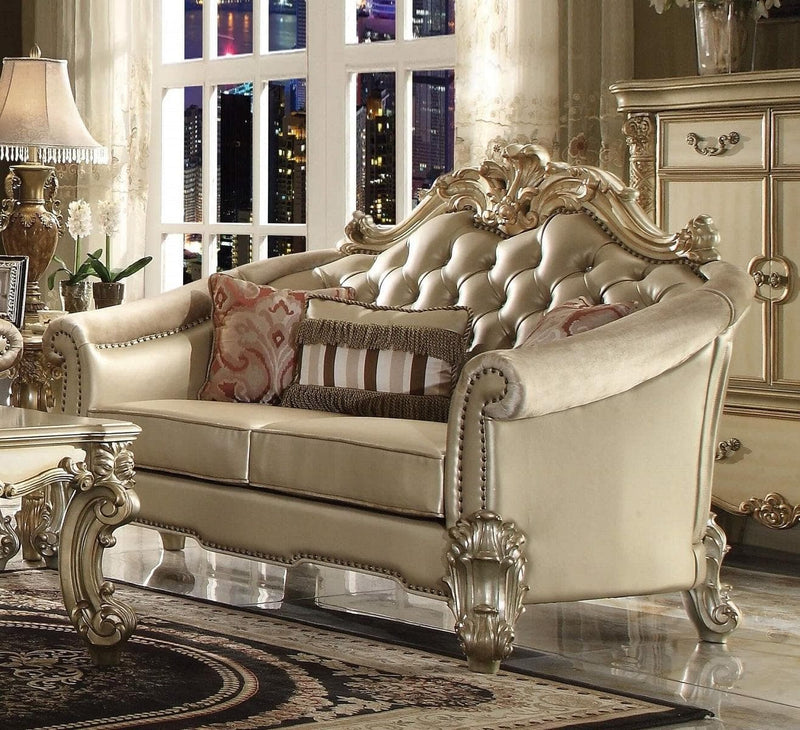 Acme Dresden Loveseat in Gold Patina 53121 - Ornate Home